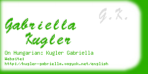 gabriella kugler business card